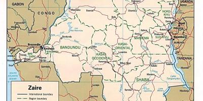 Zaire Afrika haritası